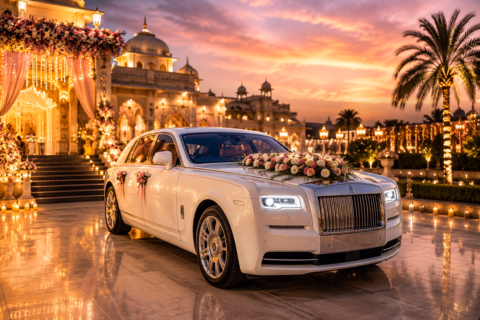 Luxury wedding car rental in Jaipur